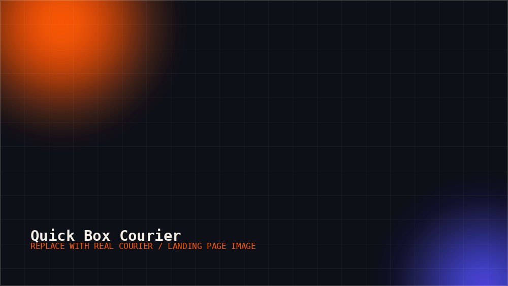 Quick Box Courier landing page work